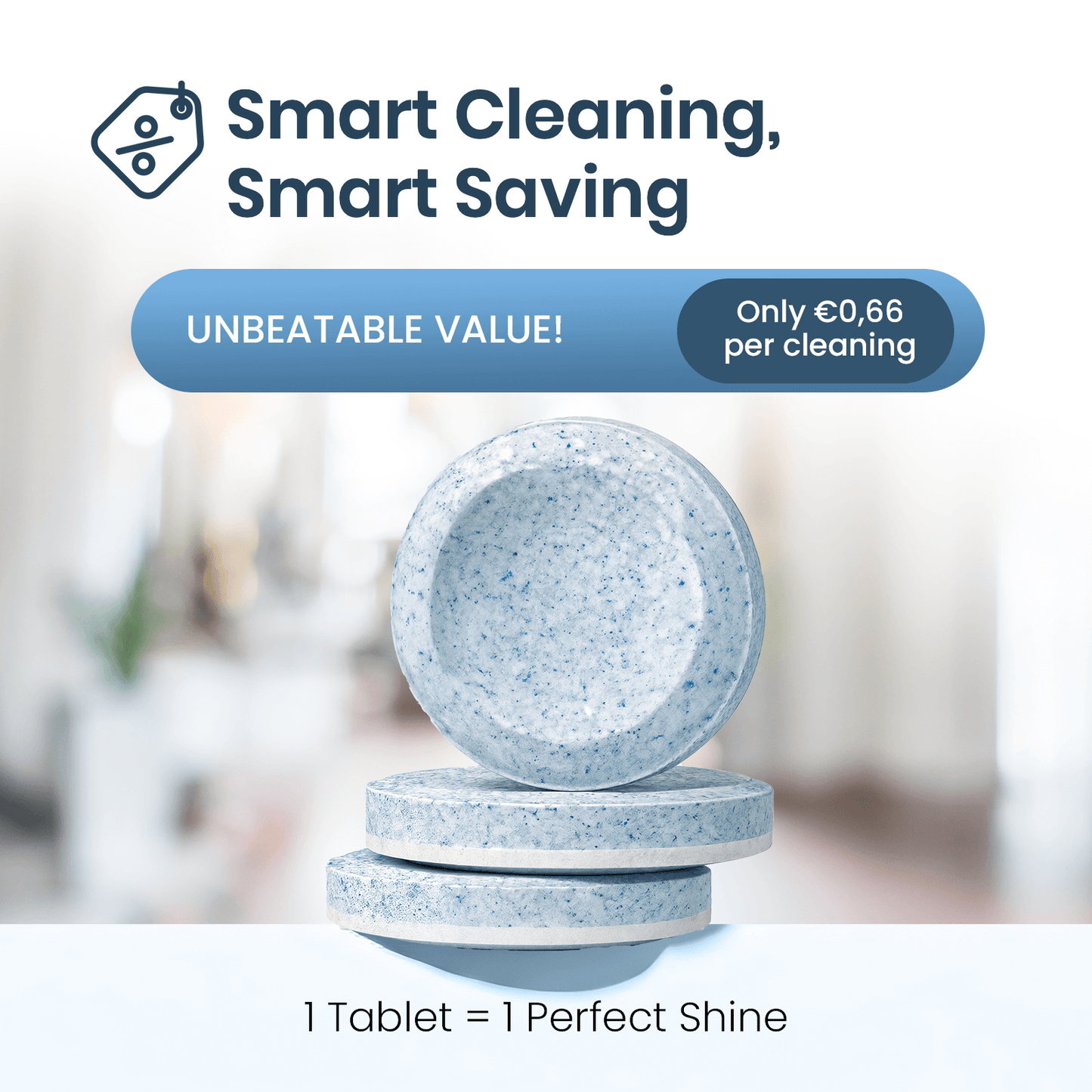 Ultrasonic Cleaner Tablets for Glasses and Jewelry