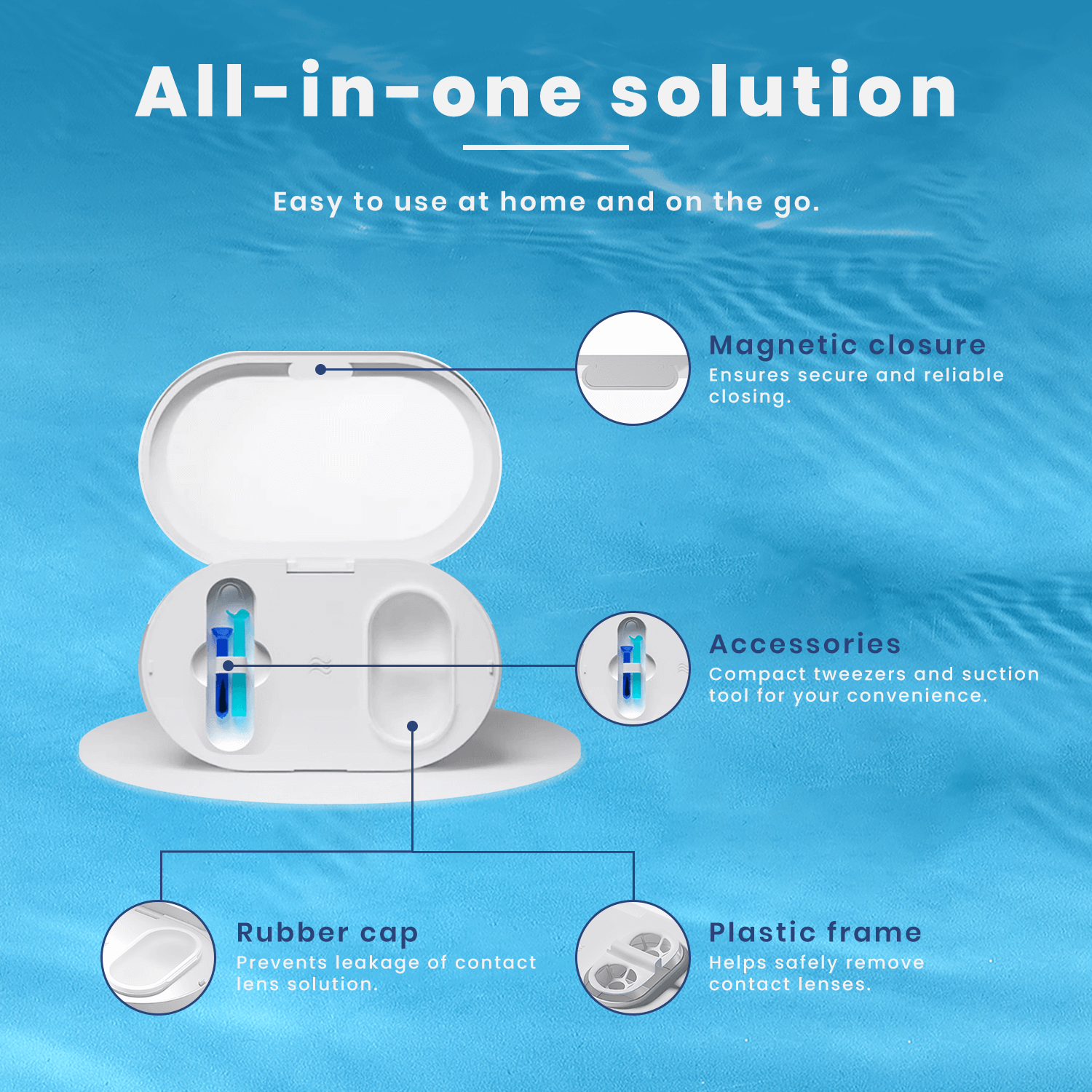 Eye Contact Lenses Cleaner