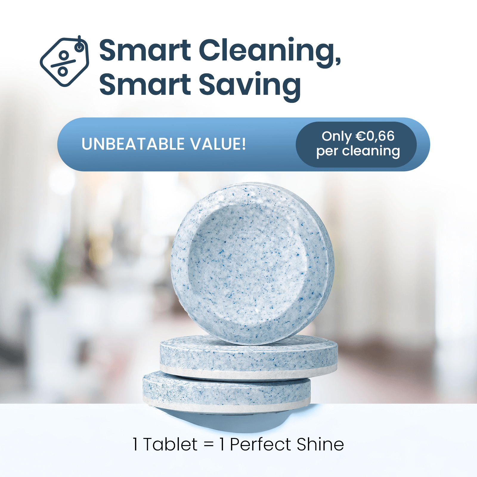 Ultrasonic Cleaner Tablets for Glasses and Jewelry