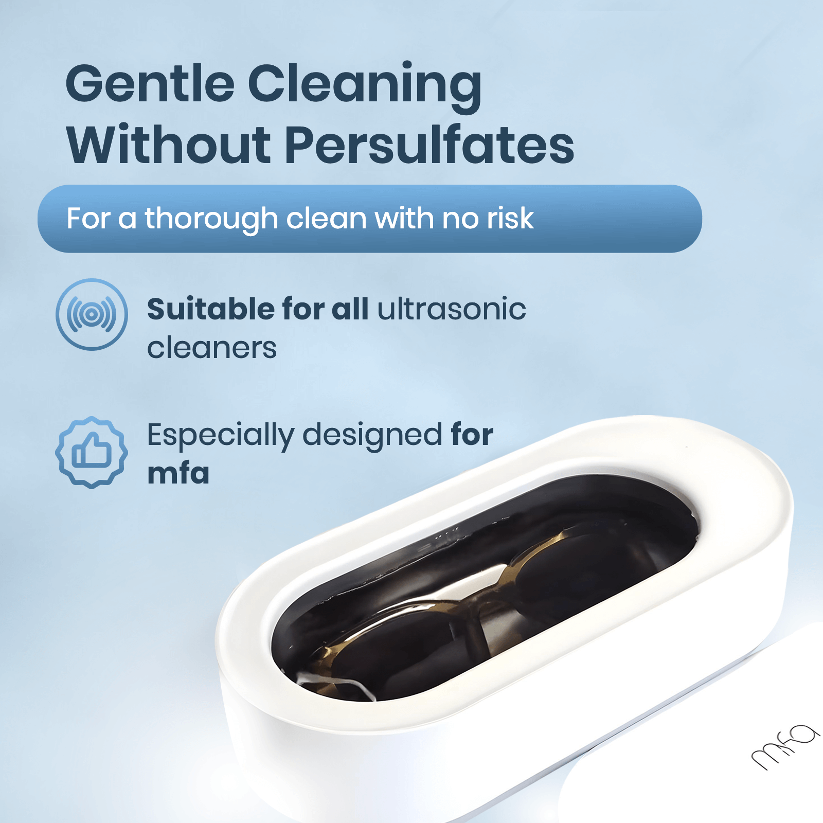 Ultrasonic Cleaner Tablets for Glasses and Jewelry