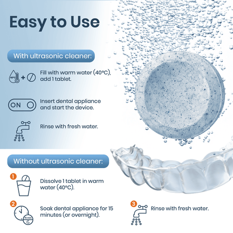 Dental Appliance Cleaning Tablets